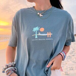 Blue Horizon Co. Collect Beautiful Moments Beach Tee 3X